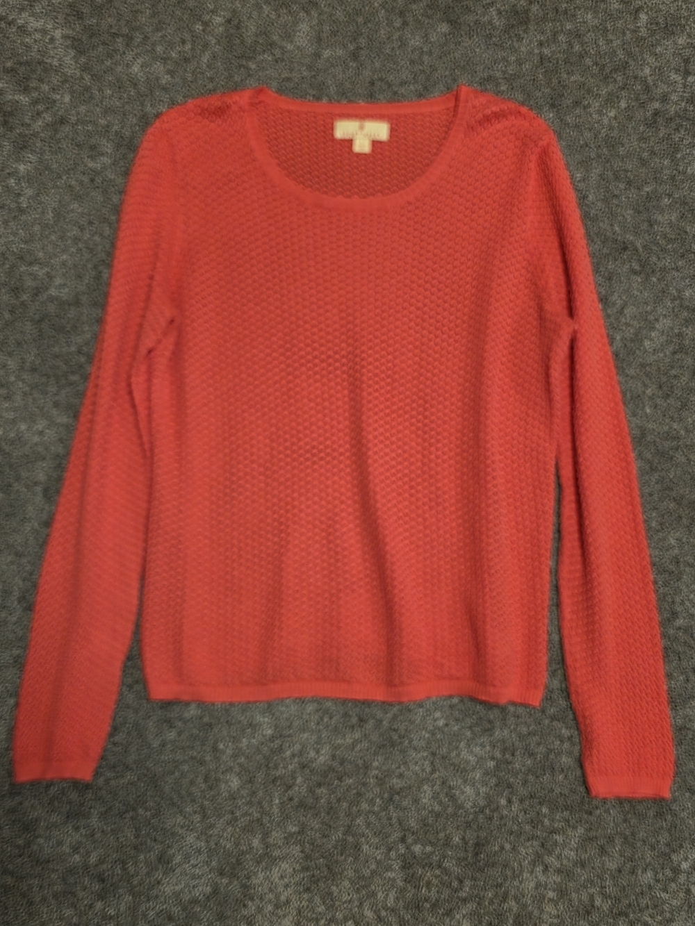 Sport Haley Coral Pink Scoop Neck Knit Sweater